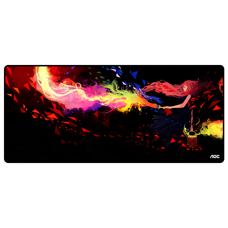 AOC Full-Property Series Gaming Mouse Pad Extra Large 900*400*4mm Thickened with Locked Edges for Office Keyboard Computer Desk Pad Black M190 Dream Drawing