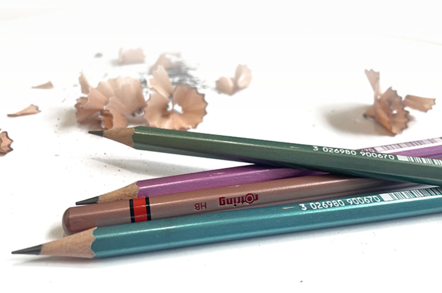 Rotring 2B Wooden Pencils, 72-Pack, Black Barrel, for Students' Exams And Daily Writing, Engineering Drawing, Sketching, Professional Art Pencils, Handwriting Practice, Not Easily Broken, Hexagonal Barrel 2