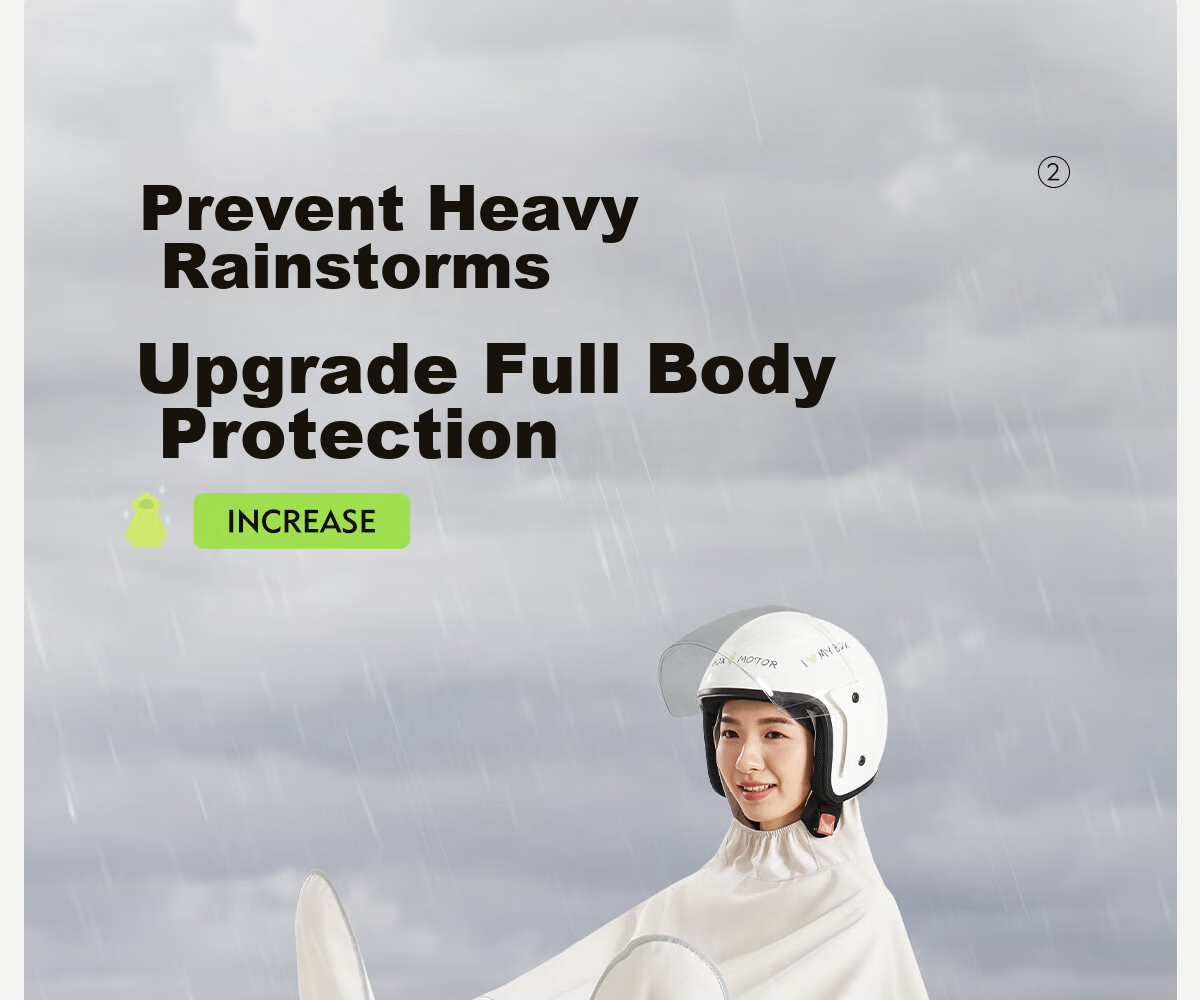Cheguimu Electric Bicycle Raincoat, Single-Person One-Piece, for Electric Scooters And Bicycles, Riding Rain Poncho, Enlarged And Thickened, Storm-Proof Raincoat 14