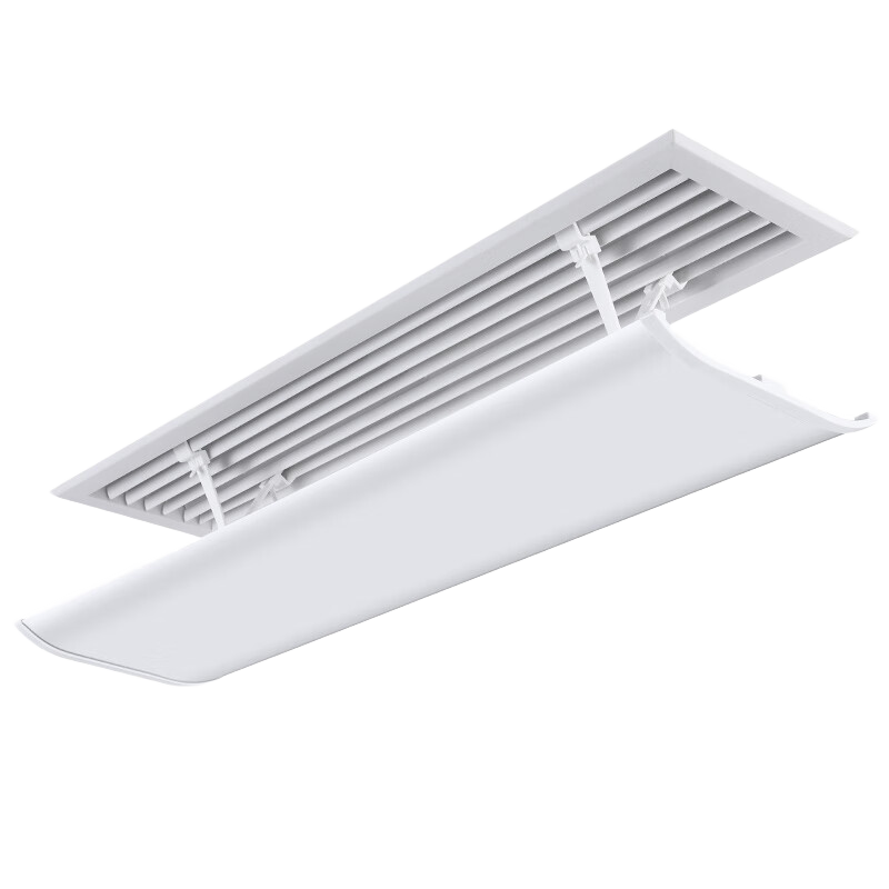 XIAOHUANGHOU Central Air Conditioning Deflector, Office Air Conditioner Vent Cover, Anti-Direct Blowing Universal Top And Side Hanging Type 60*20CM