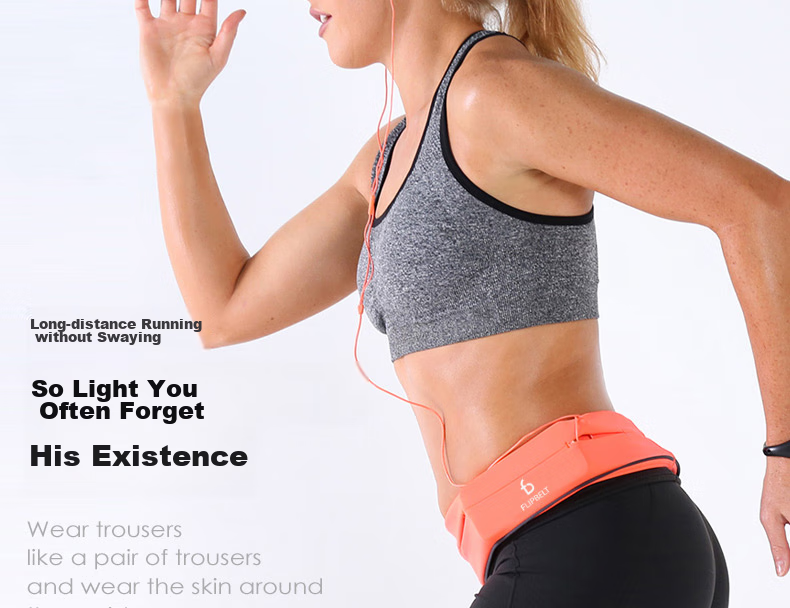 Flipbelt [Zipped Waist Pack], Sports Running Large Capacity Marathon Hiking Cycling Phone Bag, Waist Belt, Cool Carbon Gray, XL 24