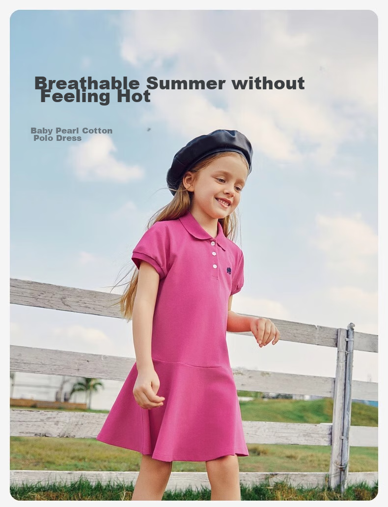 DAVE & BELLA Girls' Dress, Children's Summer Dress, Big Girls' Tennis Skirt, Summer Polo Dress, Sporty 1