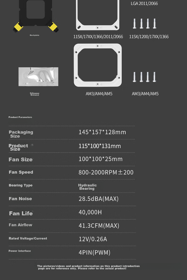 Great Wall Shanhe S400i CPU Air Cooler (4 Heat Pipes/PWM/Motherboard Clearance/12CM Fan/Supports 1851/115X/Intel Specific/Not AMD Compatible) 8