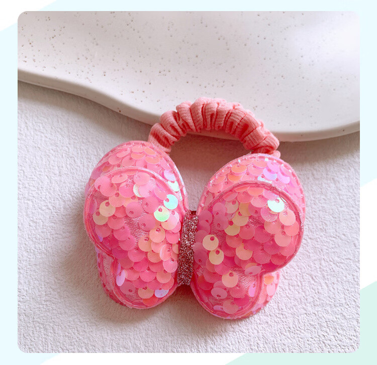 CHIMERA 4-Piece Children's Hair Ties, Bun Maker, High Ponytail Holder, Non-Damaging Hair Bands, Girls' Mid-Autumn Festival Gift 25
