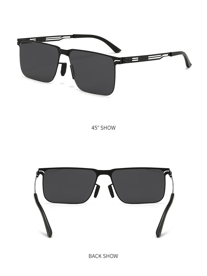 Boliliangpin High-Definition Sunglasses for Men, Driving Goggles, Car Sunglasses, Anti-Blue Light Photochromic Lenses, Yellow Photochromic Lenses 11
