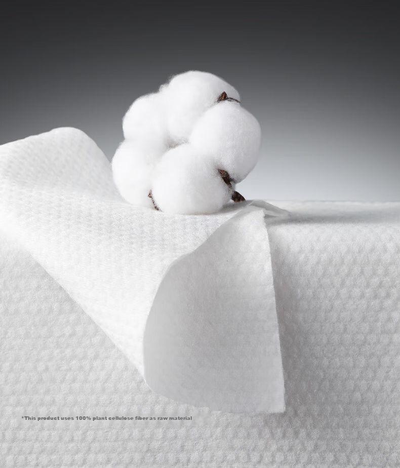 Hefengyu Disposable Face Towels, Thick Soft Facial Wipes, Pearl Texture, 6 Packs with 480 Sheets in Total 7