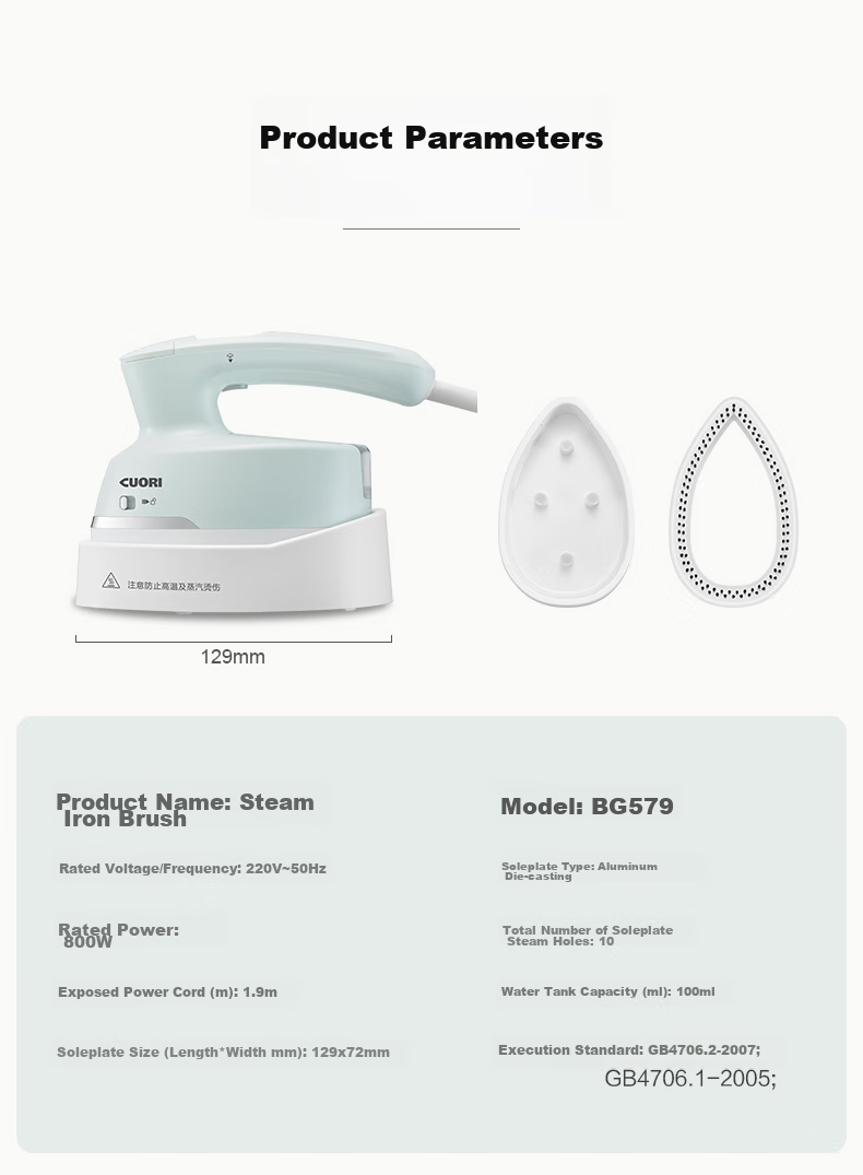 CuoRi 2026 New Hanging Handheld Garment Steamer Small Large Steam Electric Iron 130ml Water Tank High Power Sterilization Wrinkle Removal Gift ST-717 19