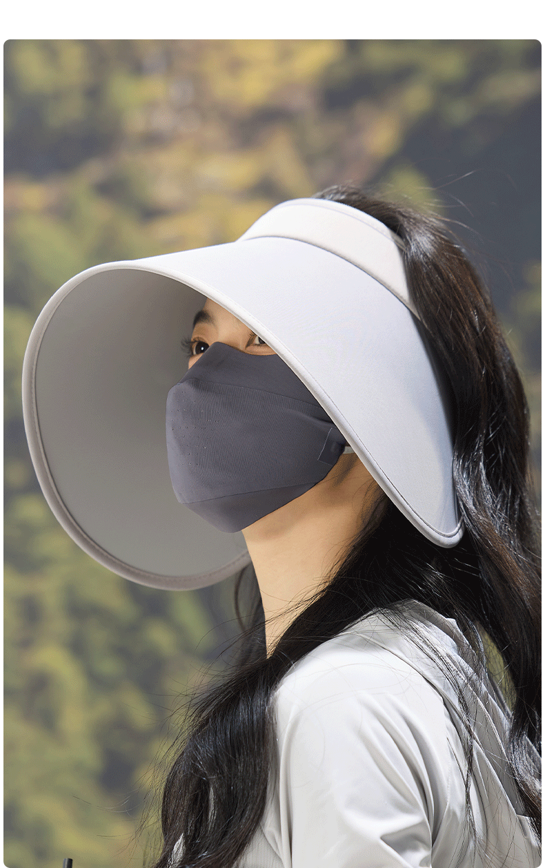 MISSION UV Sun Protection Hat for Women, Sun Visor Cap, Sun Hat, Visor Cap, Cool Hat, Summer Outdoor Face-Covering Anti-UV Wide Brim Hat 11