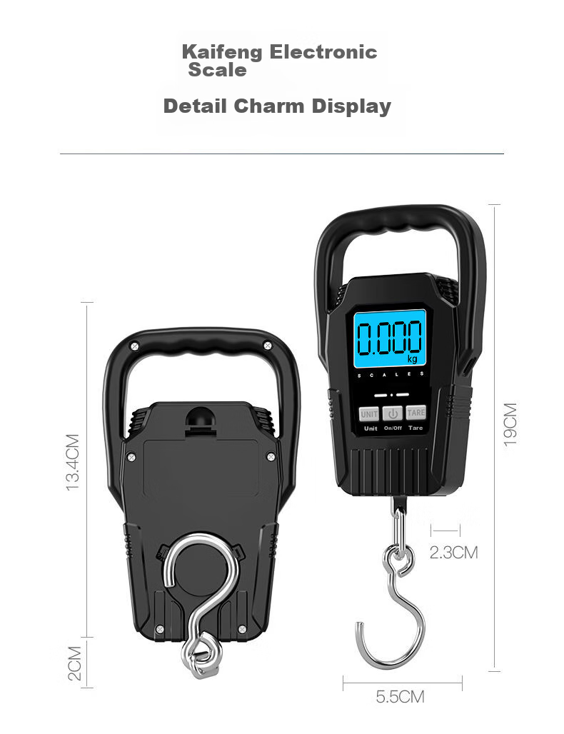 Kaifeng Handheld Scale, Electronic Scale, Portable Scale, Gram Scale, Vegetable Scale, Express Delivery Hanging Scale, High-Precision Luggage Scale, 50kg Capacity 17