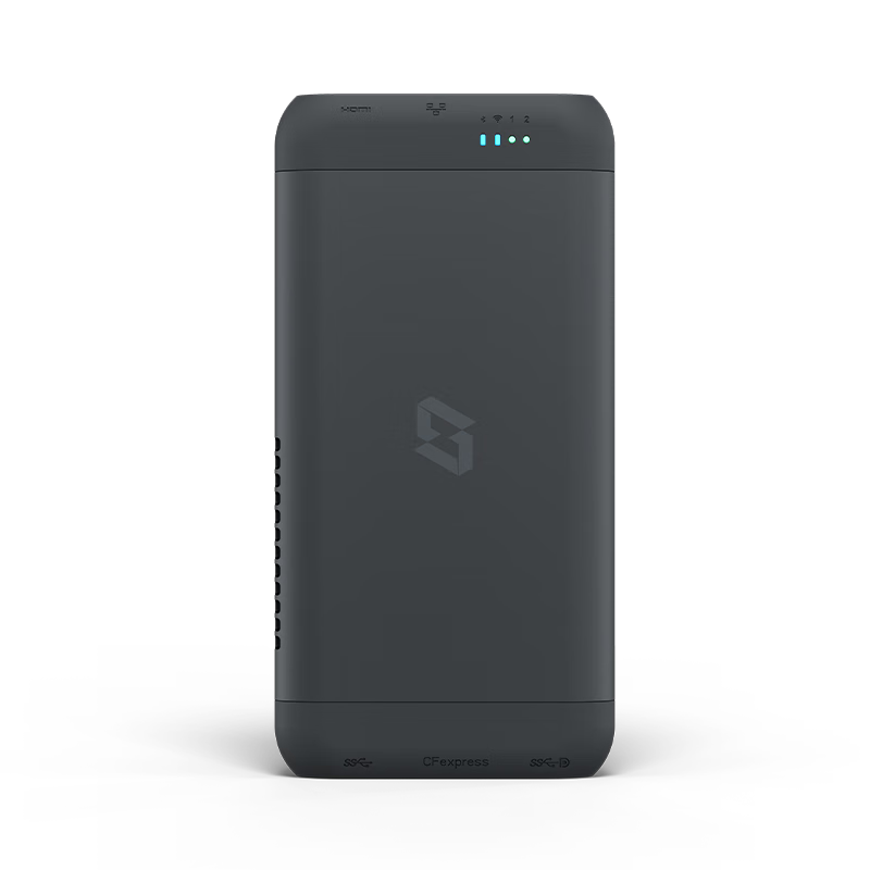 Jikongjian Private Cloud T2S, 8-Core Dual-Bay Portable All-Solid State AI NAS Network Storage, Built-In UPS, Outdoor Travel Vlog Digital Sports Intelligent Cloud Server