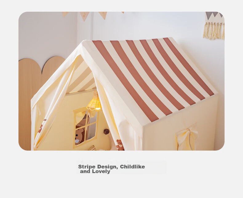 Little Dove Children's Tent Indoor Playhouse / Boys And Girls Princess House Toy, Bear House (Pillow Not Included) 12
