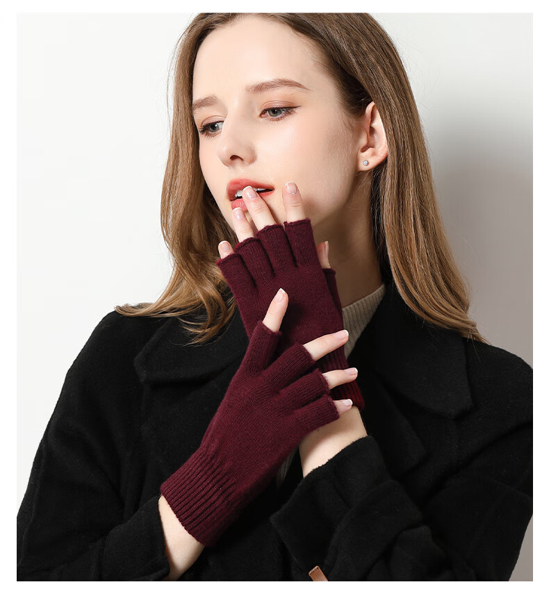TUCANO Men's Wool Touchscreen Gloves Thickened Warm Winter Cycling Driving Knitted Gloves Gift for Boyfriend 12
