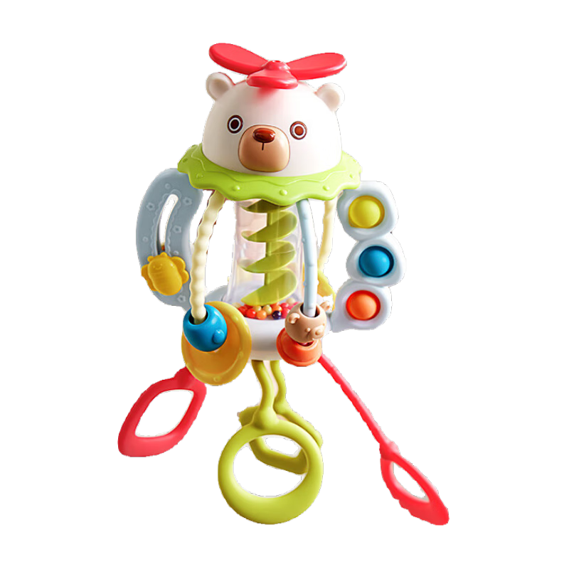Babycare Bear Pull Toy Gift for Boys And Girls, Early Education Enlightenment Educational Toy for Infants 6 Months And Above