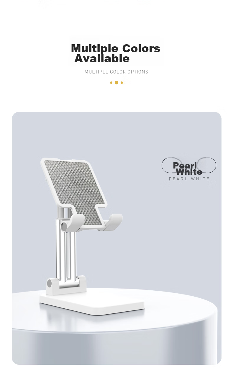Kelleia [Upgraded Dual-Rod] Phone Stand, Live Streaming Desktop Stand, Lazy Stand, Influencer IPad Tablet Foldable Extendable Adjustable Stand, White 14