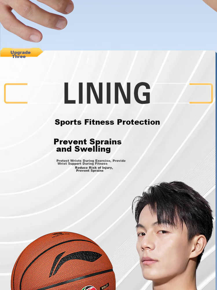 Li-Ning Wrist Guard for Men And Women, Sprain Wrist Tendonitis Pain Protection Sleeve Sports F Single Pack (Composite Fabric) 13