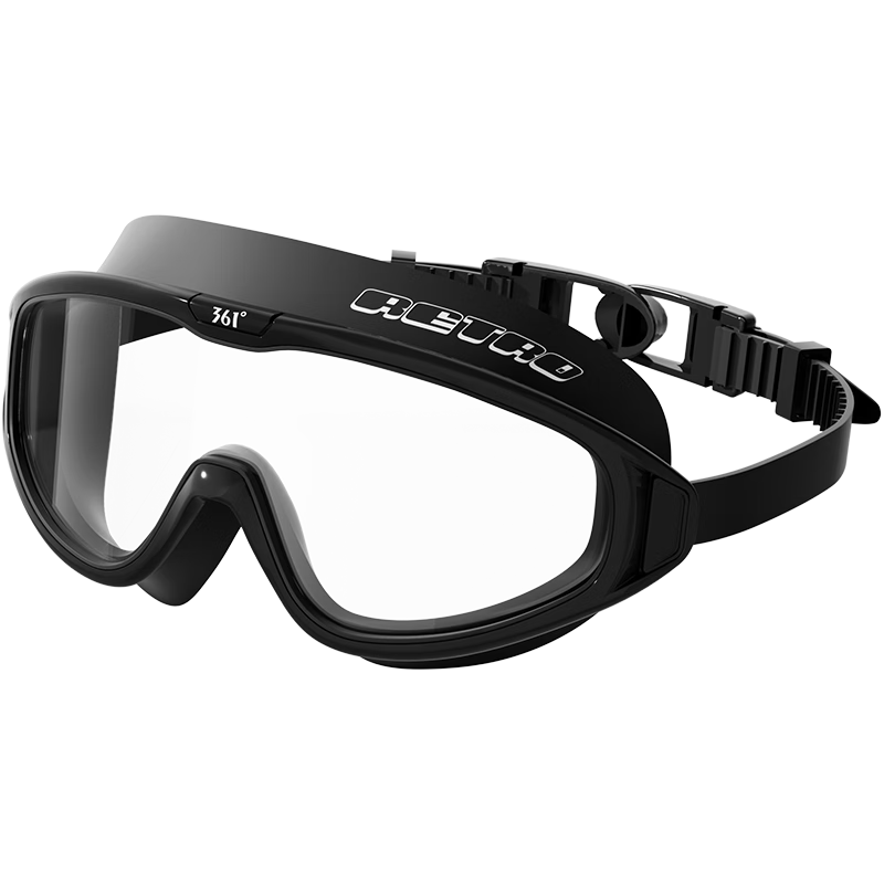 361° Adult Swimming Goggles Large Frame for Men And Women, High Definition Anti-Fog Waterproof Swimming Glasses Integrated Professional Diving Swimming Glasses for Myopia