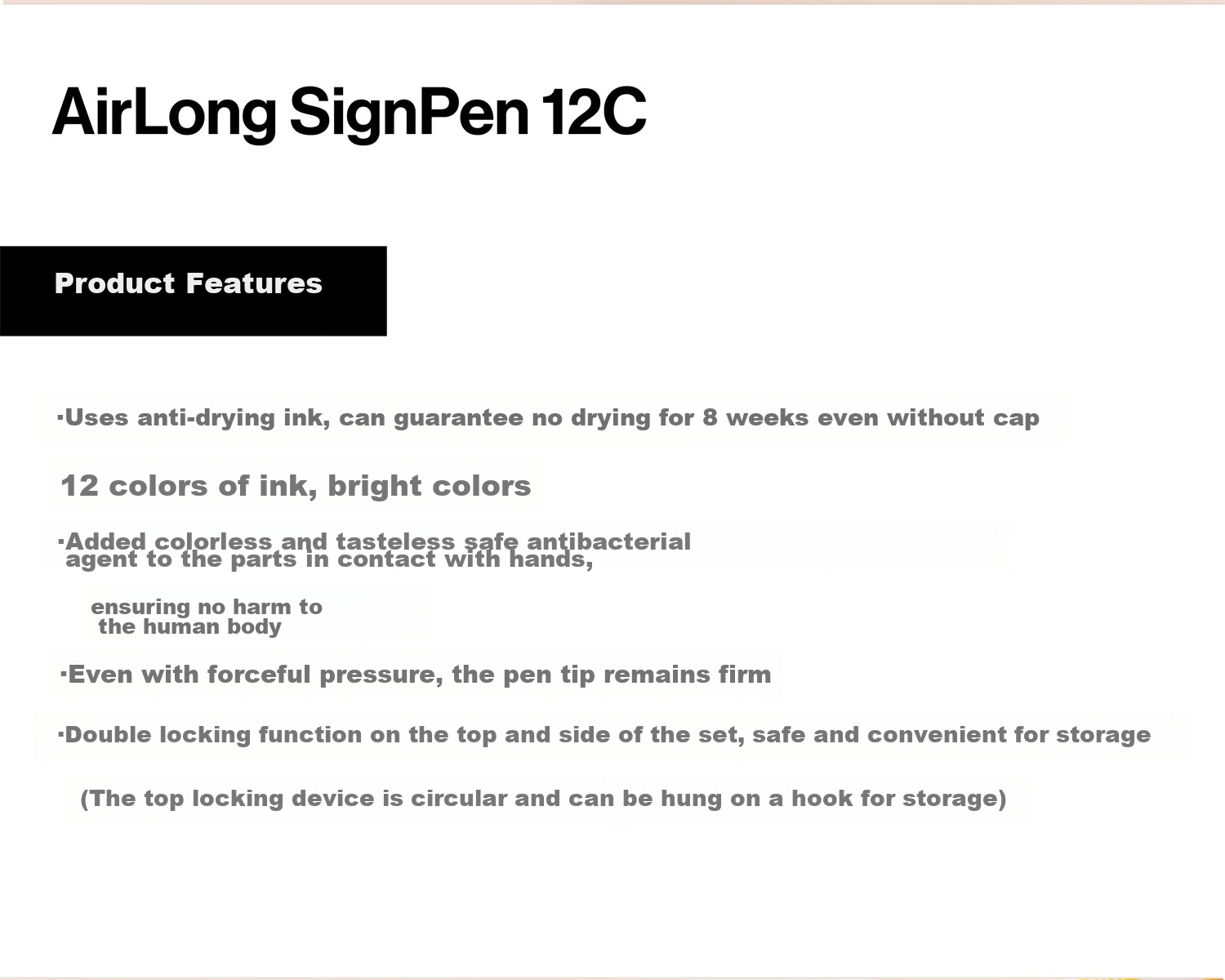 Monami AirLong Water-Based Pen, Anti-Drying Watercolor Pen, Outline Pen, Student Journal Coloring, 1.5mm Bright Color Series, 12-Color Set, 04047Z12 Watercolor Pens 2