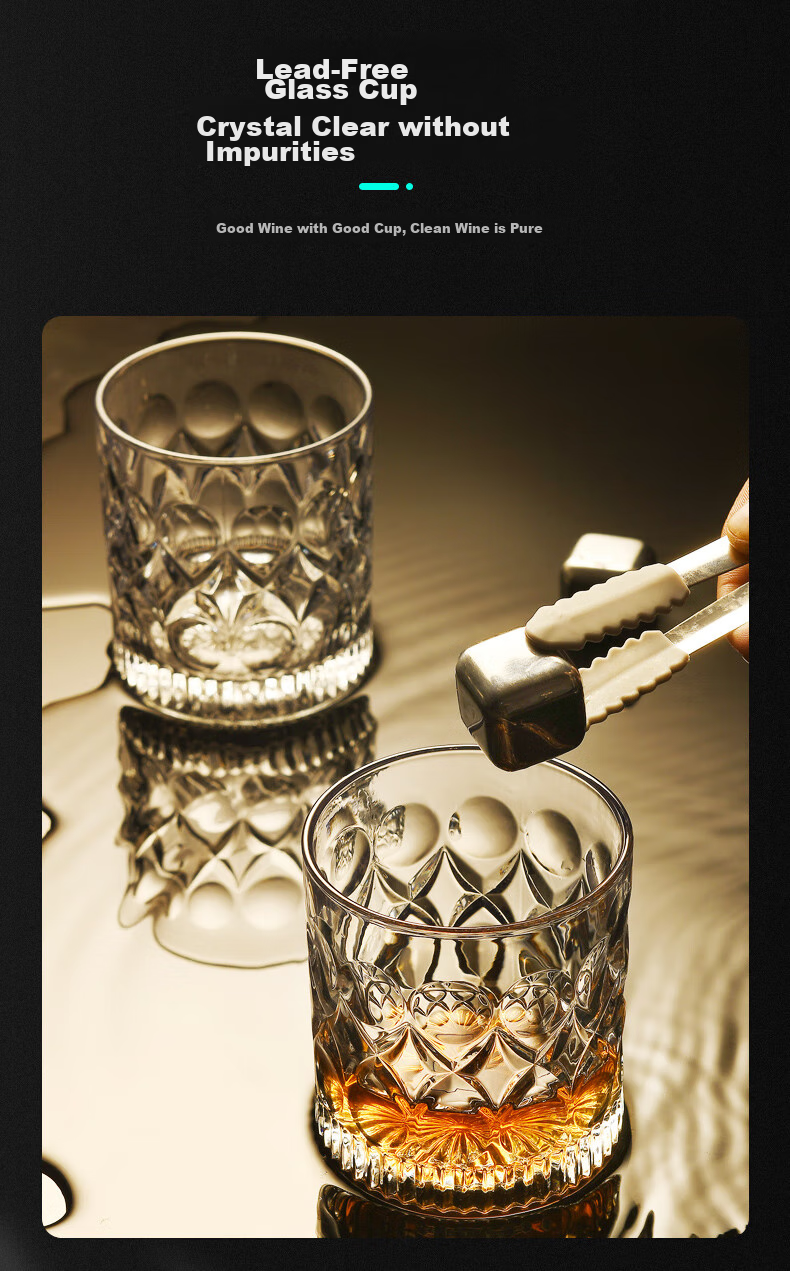 QINGPINGGUO Glass Cups, Water Cups, Tea Cups, Beverage Cups, Wine Glasses, Liquor Glasses, Whiskey Glasses, 220ml*6 Pieces, Colorful Box Packaging 5