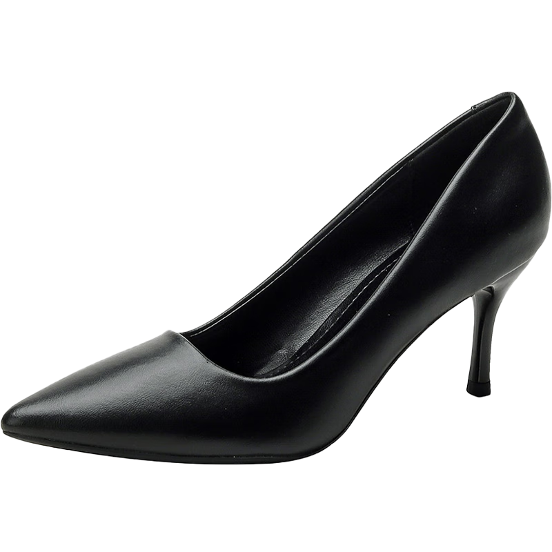 CARTELO Comfortable Versatile Black Thin High Heels for Women KCC-357 Black 7cm Size 36