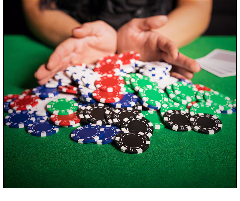 Huasheng Poker Chips Double-Sided Texas Hold'em 500 Code Dice Set H-025, 500 Pieces, Mahjong Chip Set 13