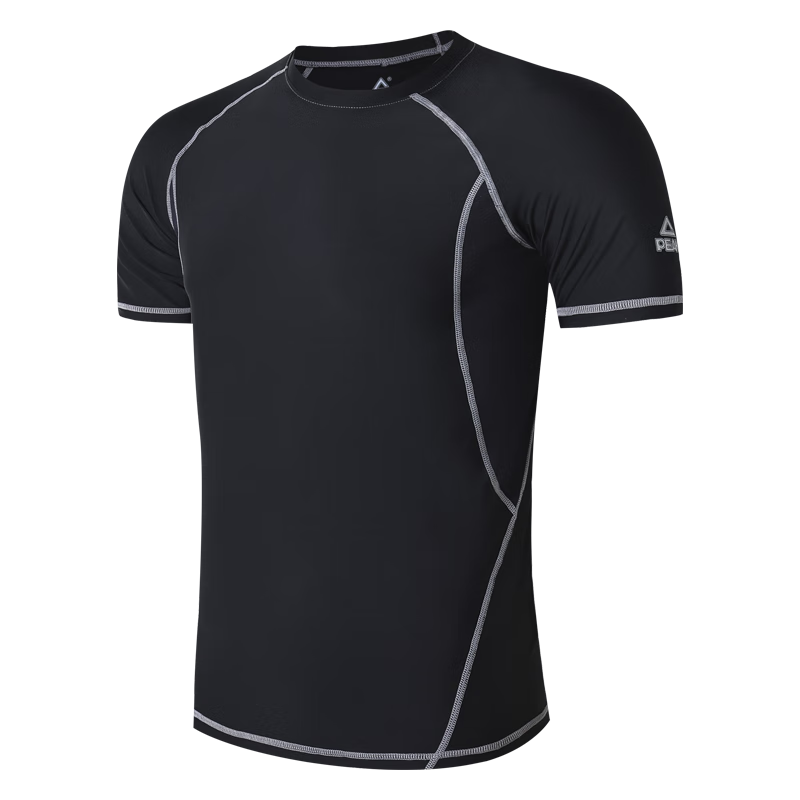 PEAK Men's Professional Quick-Dry Breathable Swimming Short-Sleeve Top, Large Size Anti-Embarrassment Loose Swimwear Equipment L