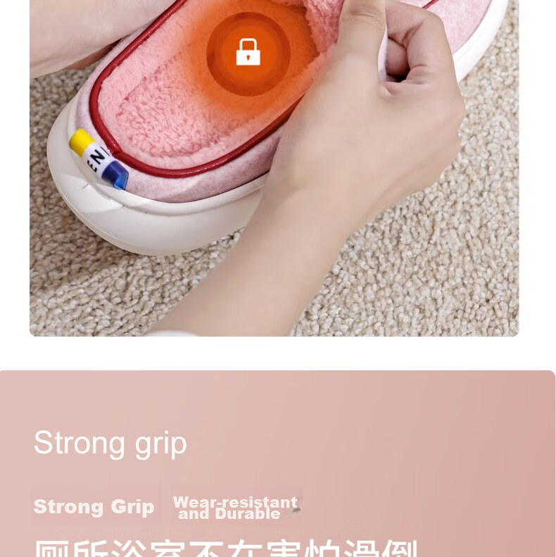 Huili Cotton Slippers, Thick Autumn And Winter Indoor/outdoor Couple Non-Slip Fleece-Lined Warm Cotton Shoes, HL0676, Brown, Size 42-43 12