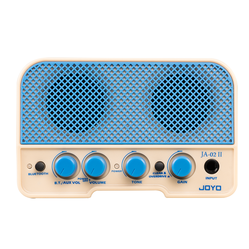 JOYO JA-02II Bluetooth Mini Musical Instrument Smart Speaker for Ukulele And Guitar, Universal Rechargeable Speaker, Fresh Blue