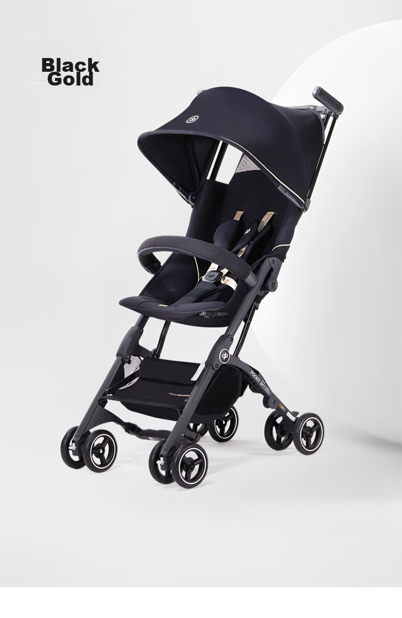 Gb Pocket Car® Stroller, Carry-On, Lightweight, Foldable, with Shock Absorption, Suitable for Babies 6 Months to 3 Years Old, Milk White 29