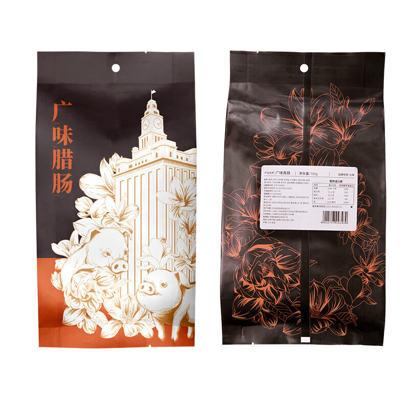 立丰（lifefun） 中华老字号 上海特产优级腊肠（7分瘦）广式香肠熟食腊味500g