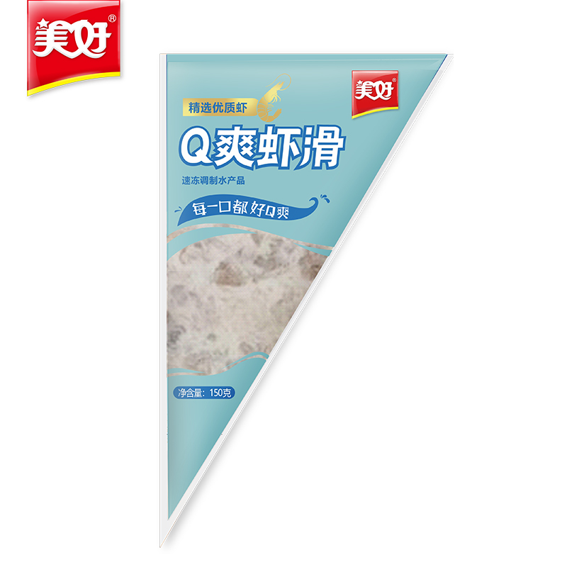 美好Q爽虾滑 150g 虾肉丸子 火锅食材 烧烤食材 关东煮食材 串串冒菜