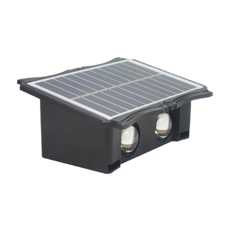 Yuanfang Solar Wall Washer Light Solar-Powered Outdoor Lighting with Light Control Sensor Waterproof Floodlight Double-Sided Four-Beam Spotlight