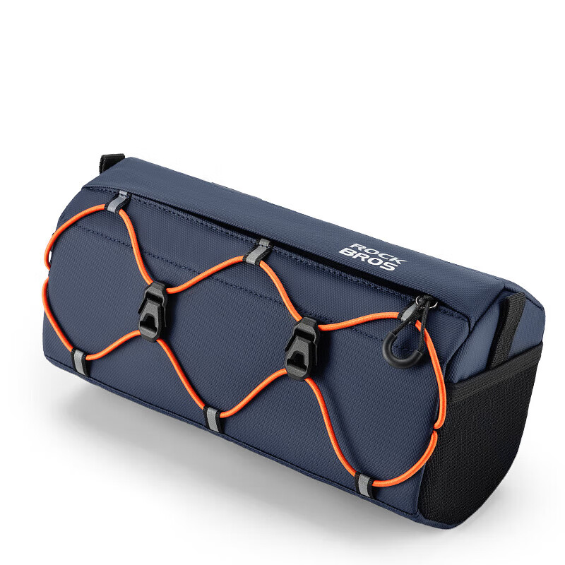 ROCKBROS Bicycle Handlebar Bag, Front Frame Bag, Road And Mountain Bike Head Tube Bag, Handlebar Cross Bag, Cycling Equipment, Dark Blue