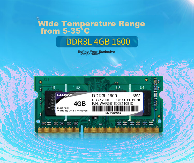 Gloway 8GB DDR3L 1600 Laptop Memory Module, Zhanjiang Piao, Premium Chips, CL11, AI Computer Accessory Upgrade 1