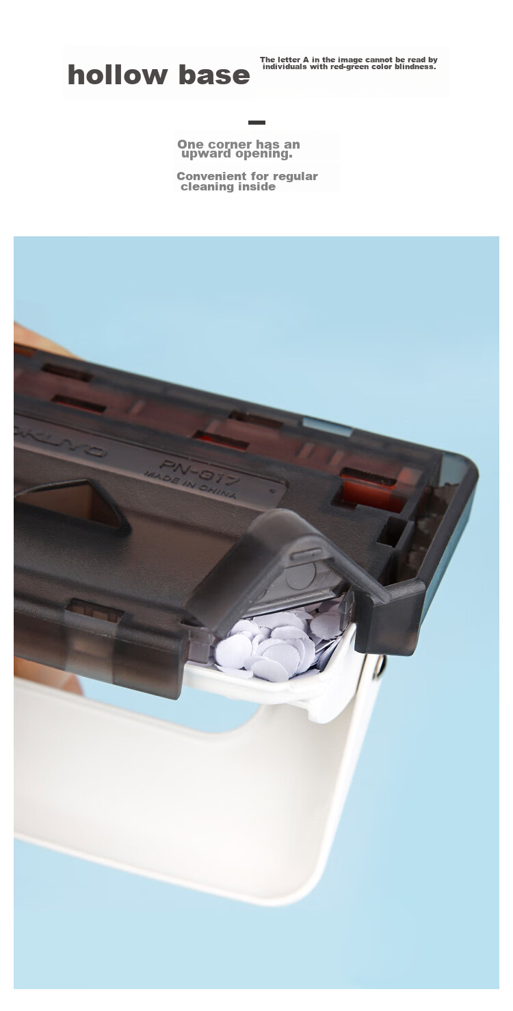 KOKUYO Imported Two-Hole Punch, Document Binding Hole Puncher (With Ruler), 6mm Hole Diameter, White, 1 Piece, PN-G17W3C Digital All-Net Low Price, Smooth-Punching Loose-Leaf Office Use 5