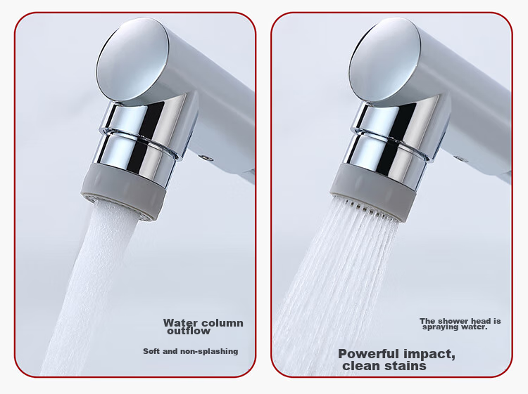 Larsd Wall-Mounted Kitchen Faucet, Hot And Cold Rotatable Sink Mixer Tap for Balcony, LD75032 7