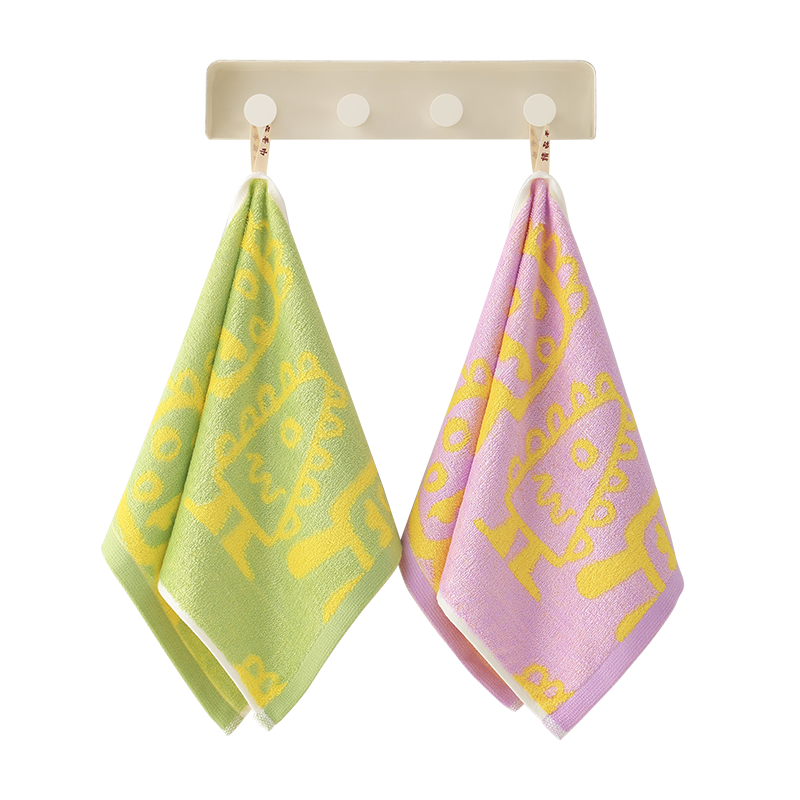 Bamboo 100 Bamboo Fiber Children's Antibacterial Towels 2-Pack Soft Absorbent Lint-Free 7A Antibacterial Small Towels Class A Baby Face Towels