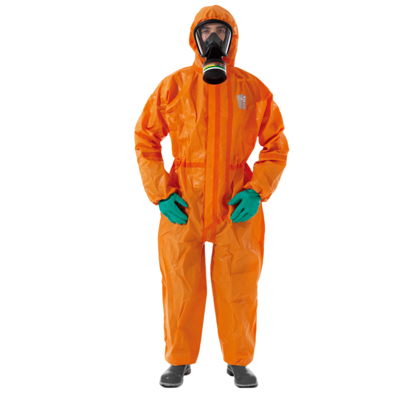 ALPHATEC 5000 Heavy-Duty One-Piece Chemical Protective Suit, Benzene-Resistant, Acid and Alkali Resistant, Liquid and Corrosion Resistant, Chemical and Toxic Gas Protective Suit, Size M