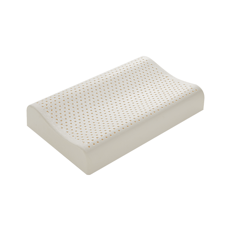 8H Thailand 93% Natural Latex Pillow for Adults, Cervical Spine Support, Sleep Aid, Z02 Gray