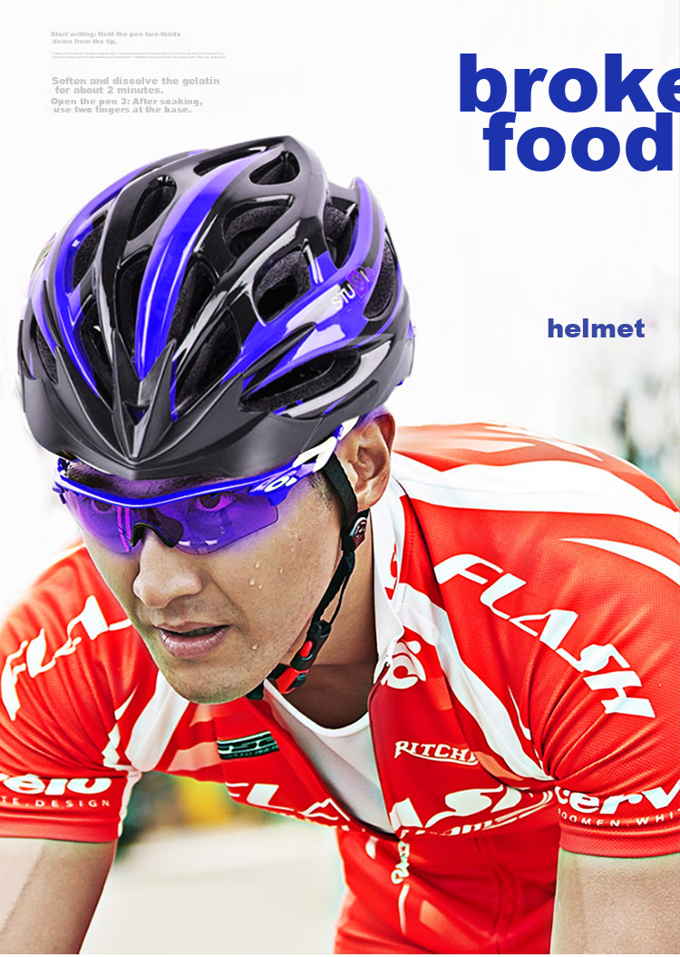 Adandyish Electric Mountain Bike Cycling Helmet for Men And Women, Mountain And Road Bicycle Helmet Cycling Equipment Blue And Black 1