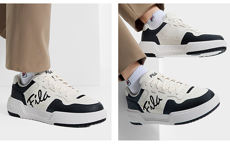 FILA Official [Yi Yangqianxi Edition] Men's Retro Square Casual Sneakers 4