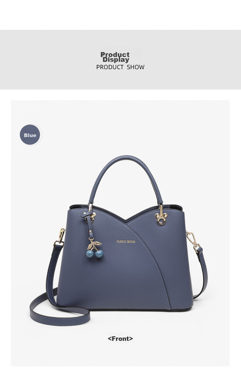 Viney Leather Handbag for Women, High-End Mom Bag, Middle-Aged Tote And Crossbody Bag, Practical Birthday And Mother's Day Gift for Mom 10