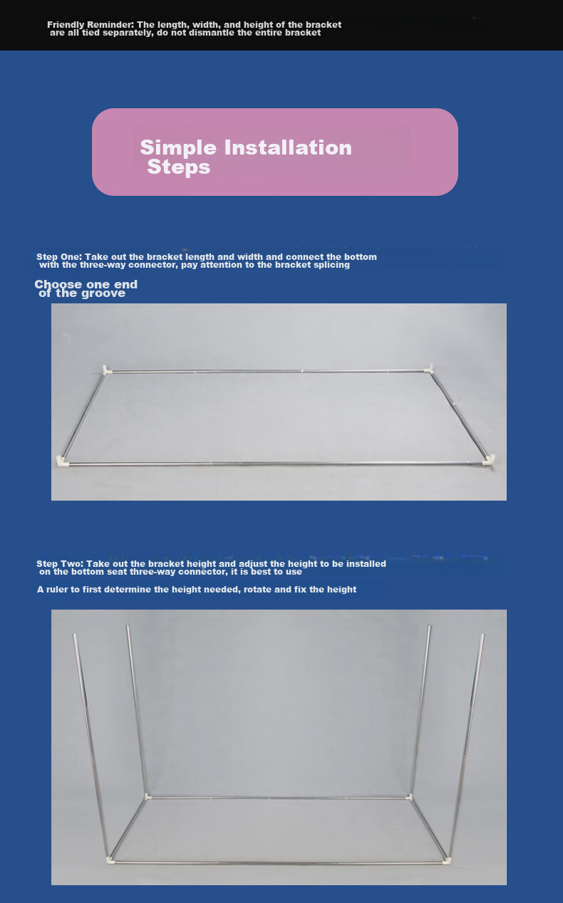 Yunjin Dormitory Bed Curtain Rod, Extendable, for Upper Bunk Mosquito Net, Specialized Track, Stainless Steel Bed Frame 17