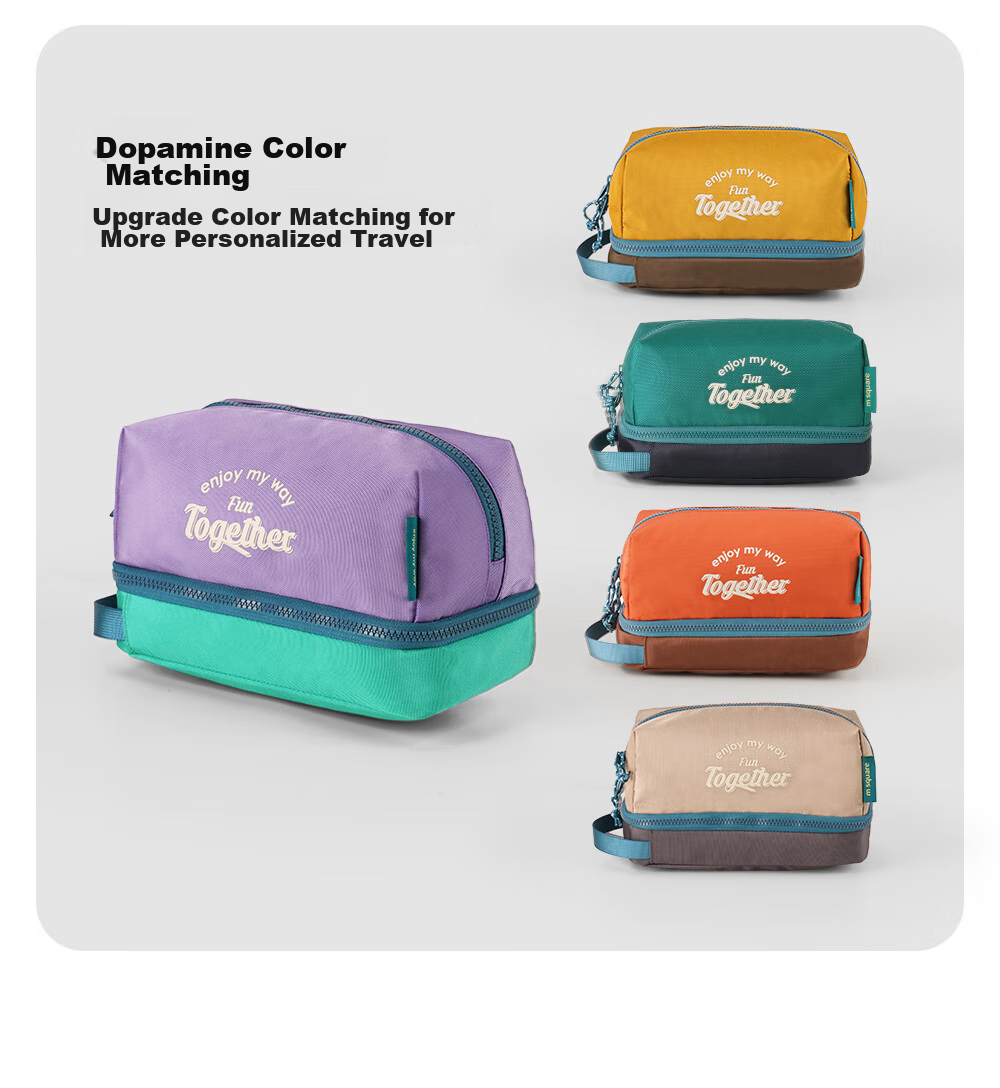 M Square Travel Toiletry Bag, Makeup Bag, Large Capacity Portable High-End Wet And Dry Separation Gym Swimming Storage Bag 10