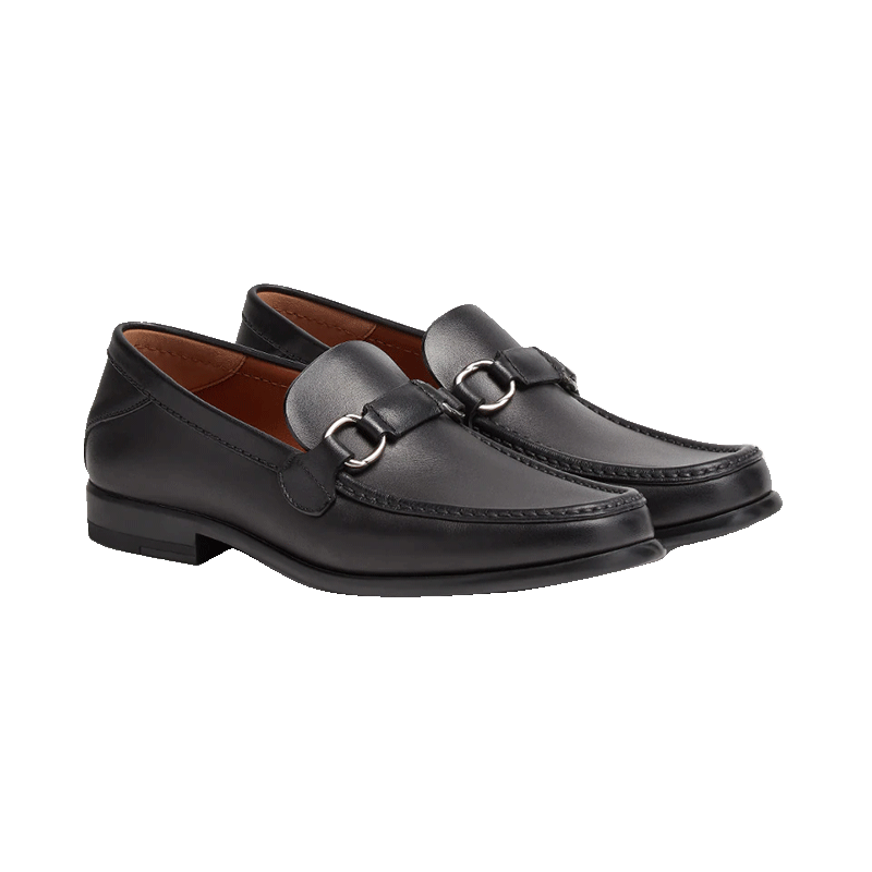 【杰尼亚男士休闲皮鞋】杰尼亚(zegna) 21秋冬 男士黑色小牛皮平底