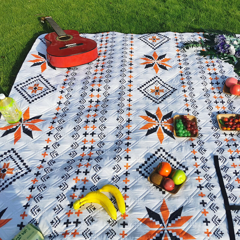 TFO Seventh Generation Outdoor Picnic Mat, Multi-Layer Shock-Absorbing Moisture-Proof Camping Ground Mat Lawn Pad B2502303, Color No. 1 3