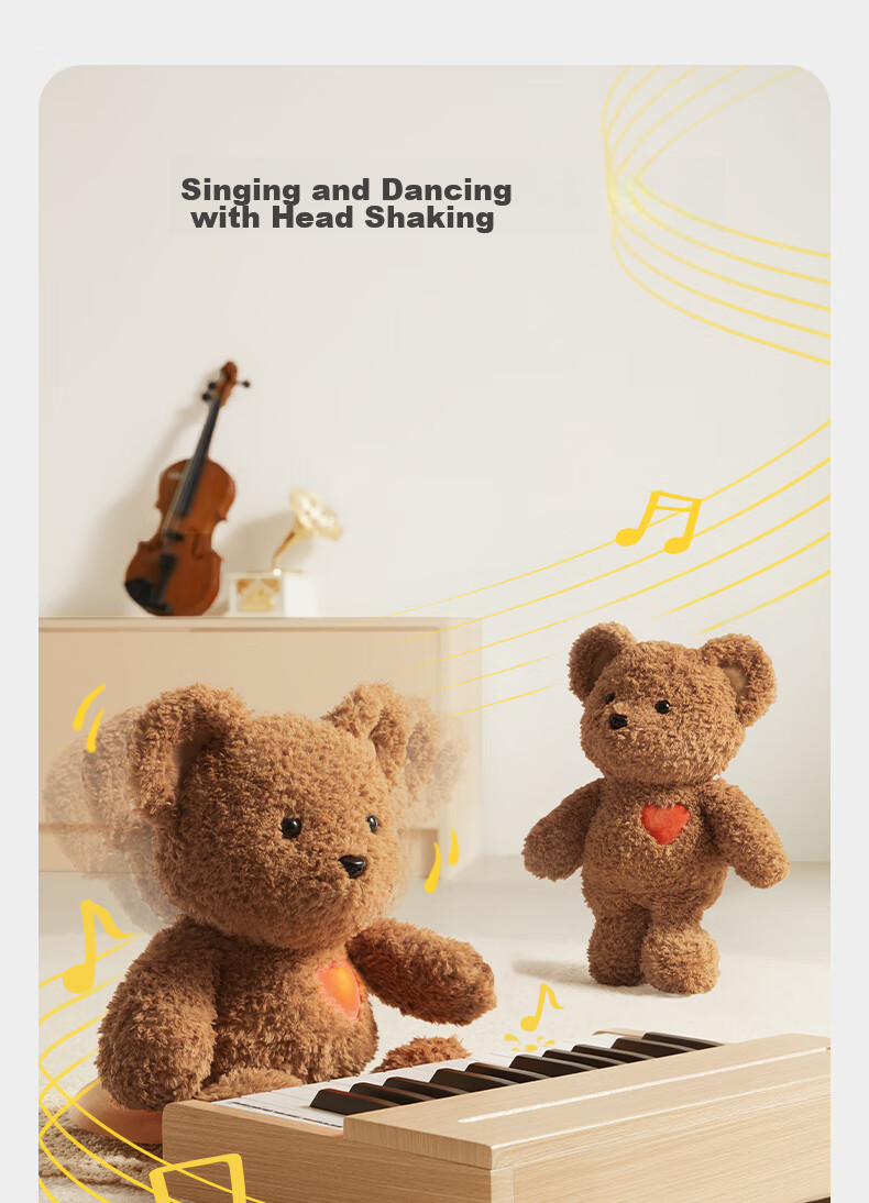 Babycare Brave Comfort Bear Children's Plush Toy Doll Stuffed Animal Pretend Play Gift for Boys And Girls - Bubu 7