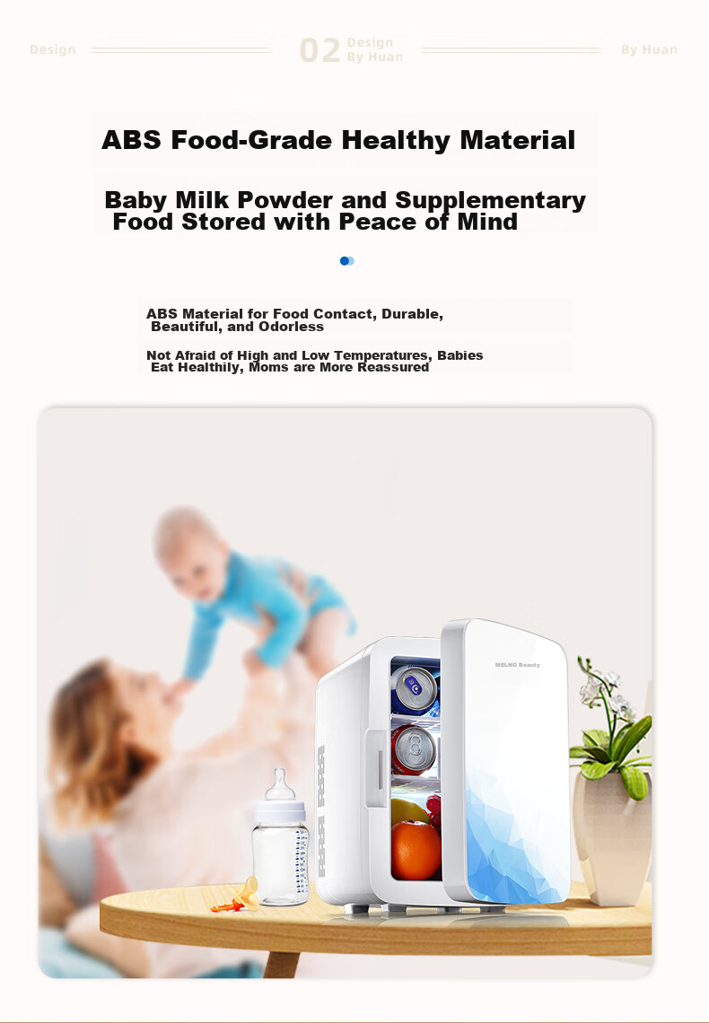 MeiLing Car Refrigerator, 10L Mini Fridge, Office Cooler, Home Dorm Insulated Box, Cooling And Heating Box [2026 New Model] 9