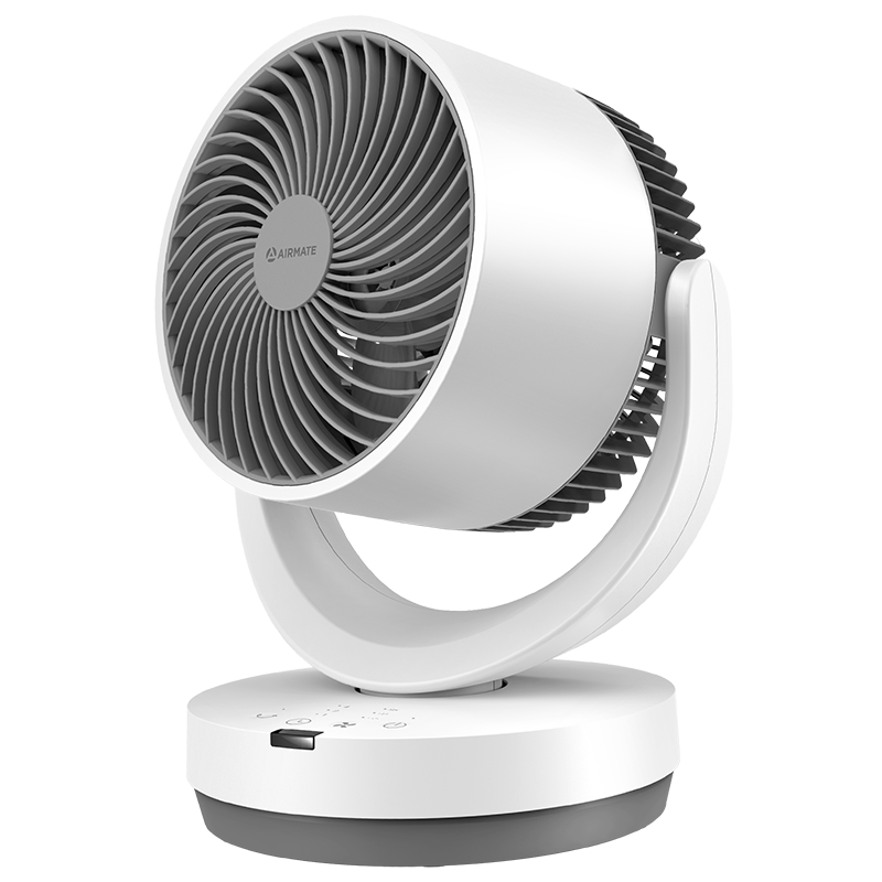 AIRMATE Air Circulation Fan, Home Desktop Fan, Energy-Saving Floor Fan with Strong Wind Power, Dormitory Bedroom Remote Control Oscillating Small Fan, Quiet Lightweight Electric Fan R27