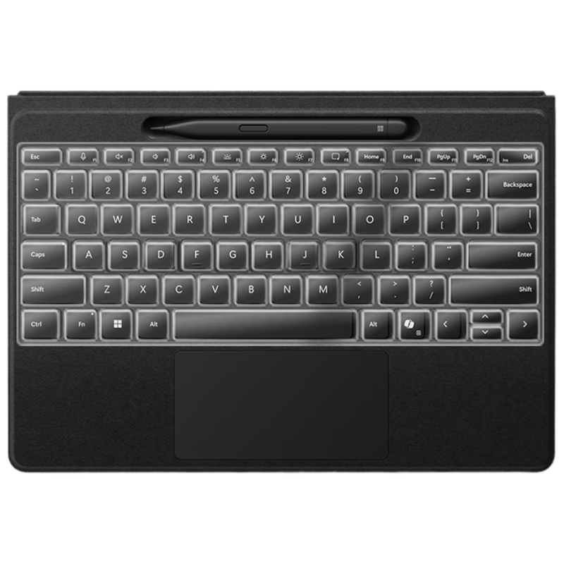 Jiasu Compatible Microsoft Surface Pro 11 Keyboard Cover (Non-Flex Keyboard) 13-Inch 2-in-1 Tablet Laptop Keyboard Protective Film Dust Cover