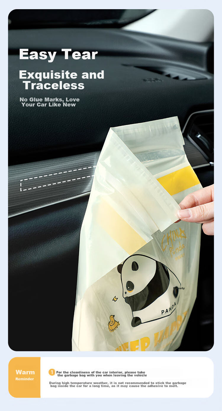 MARYYA Biodegradable Flat-Top Garbage Bags, Black, 50*60cm, 60 Count, Thickened 1.5 Microns, Perforated, for Home And Kitchen Use 9